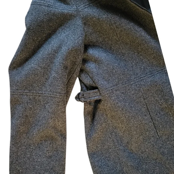 Espirit Women's Gray Hooded Jacket 90% Wool - Picture 4 of 11